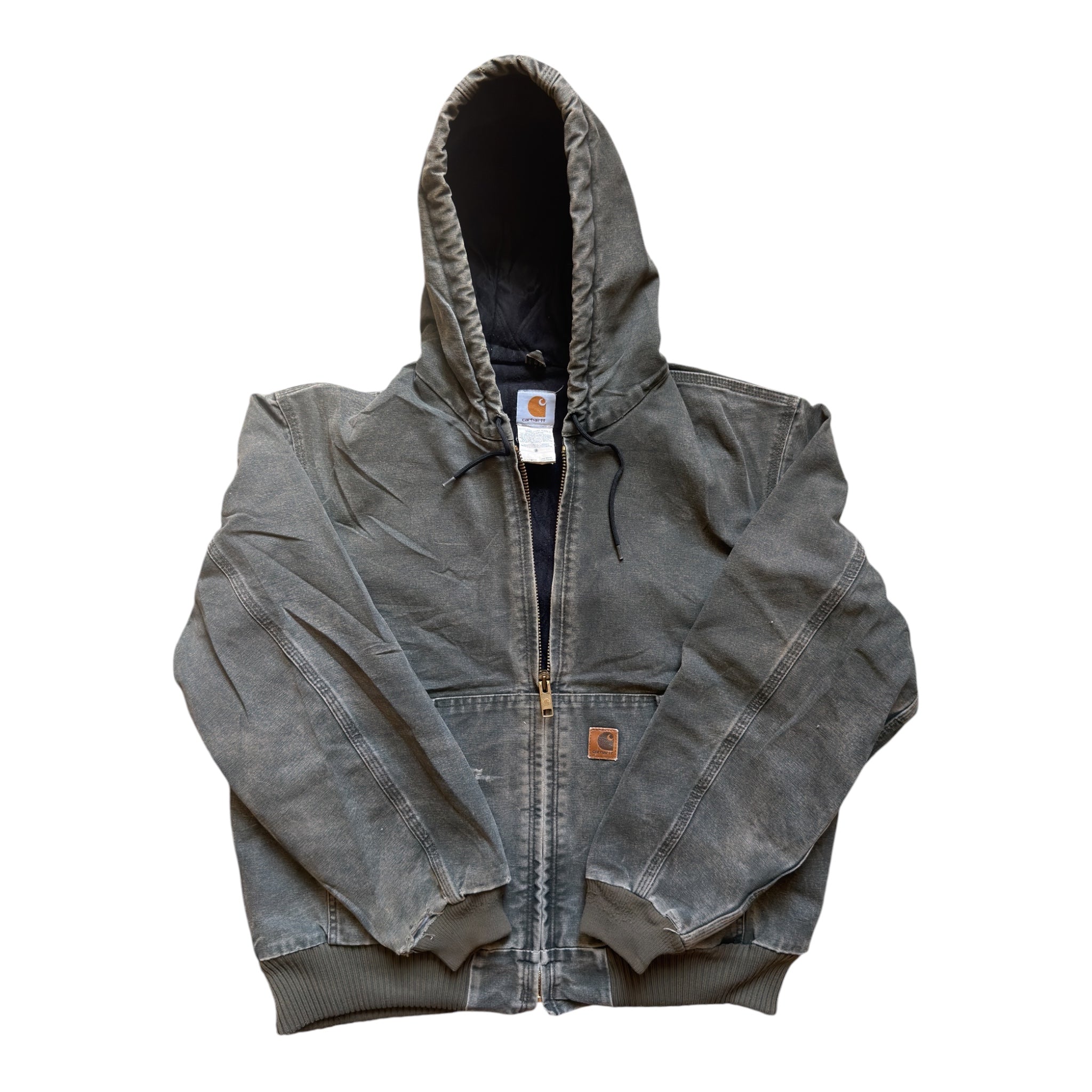 Carhartt Hooded Active Jacket Moss Green – Vintage 90s – Size Large