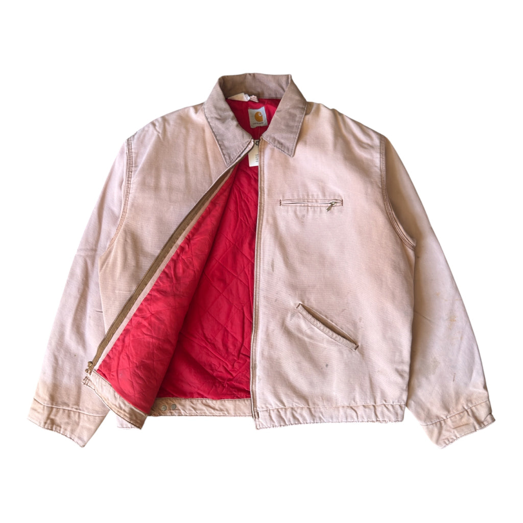 Carhartt Detroit Jacket Beige/Pink – Vintage 90s – Size XL