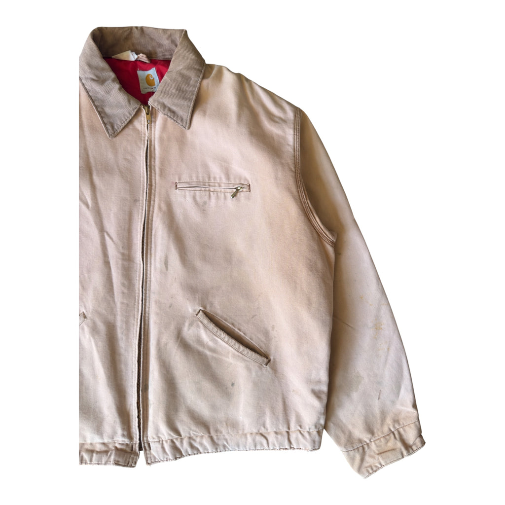 Carhartt Detroit Jacket Beige/Pink – Vintage 90s – Size XL