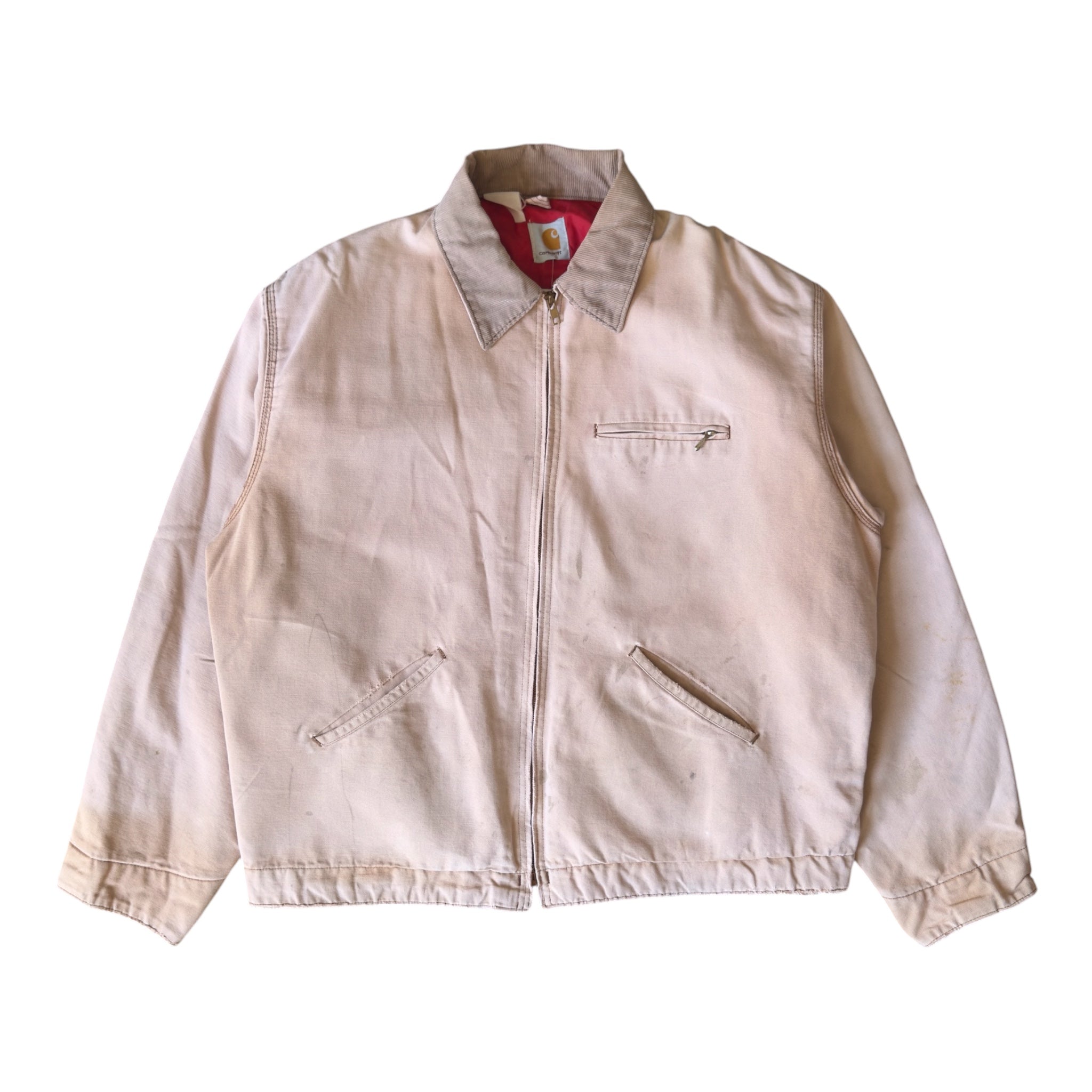 Carhartt Detroit Jacket Beige/Pink – Vintage 90s – Size XL