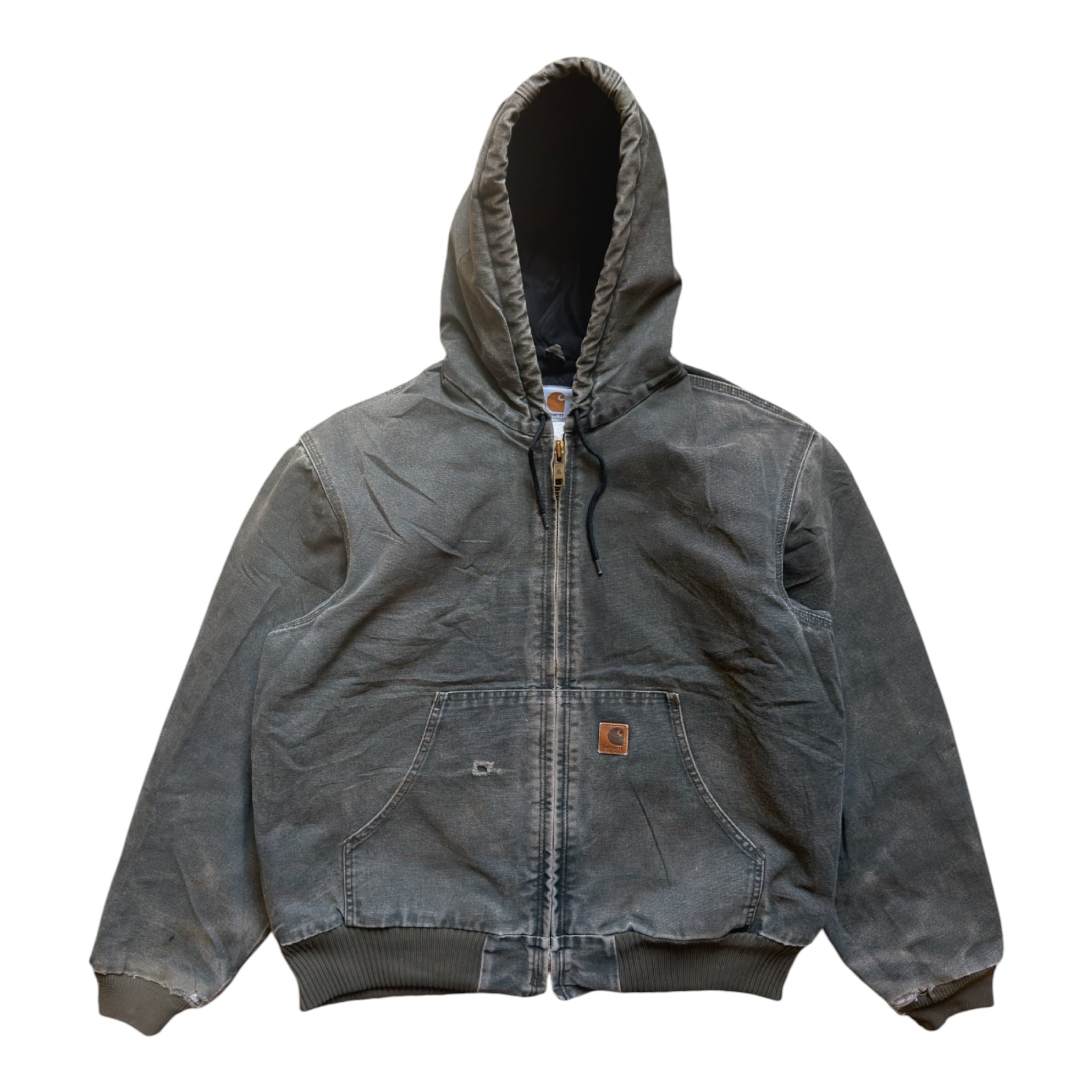 Carhartt Hooded Active Jacket Moss Green – Vintage 90s – Size Large
