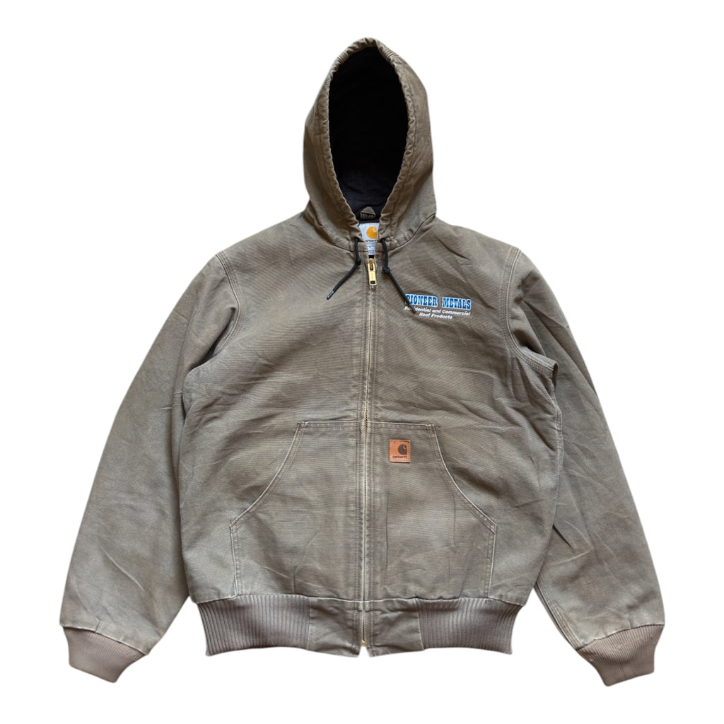 Carhartt Hooded Active Jacket Grey – Vintage 90s – Size Small