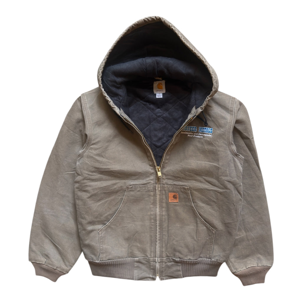 Carhartt Hooded Active Jacket Grey – Vintage 90s – Size Small