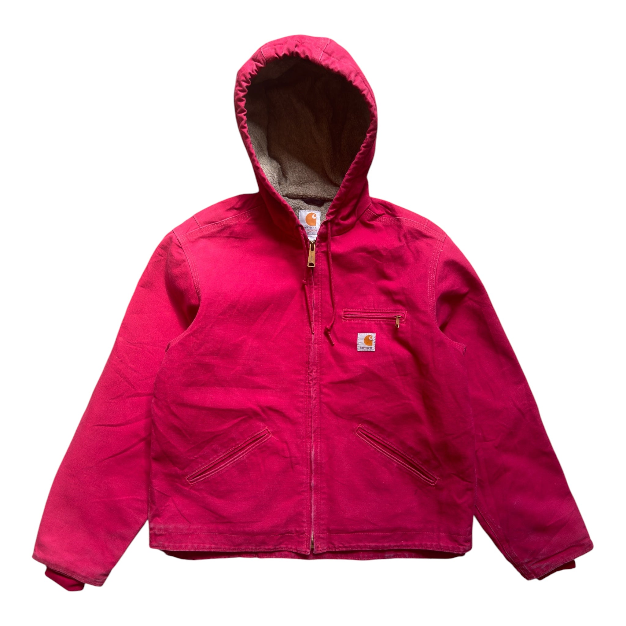 Carhartt Hooded Active Jacket Pink – Vintage 90s – Size Large