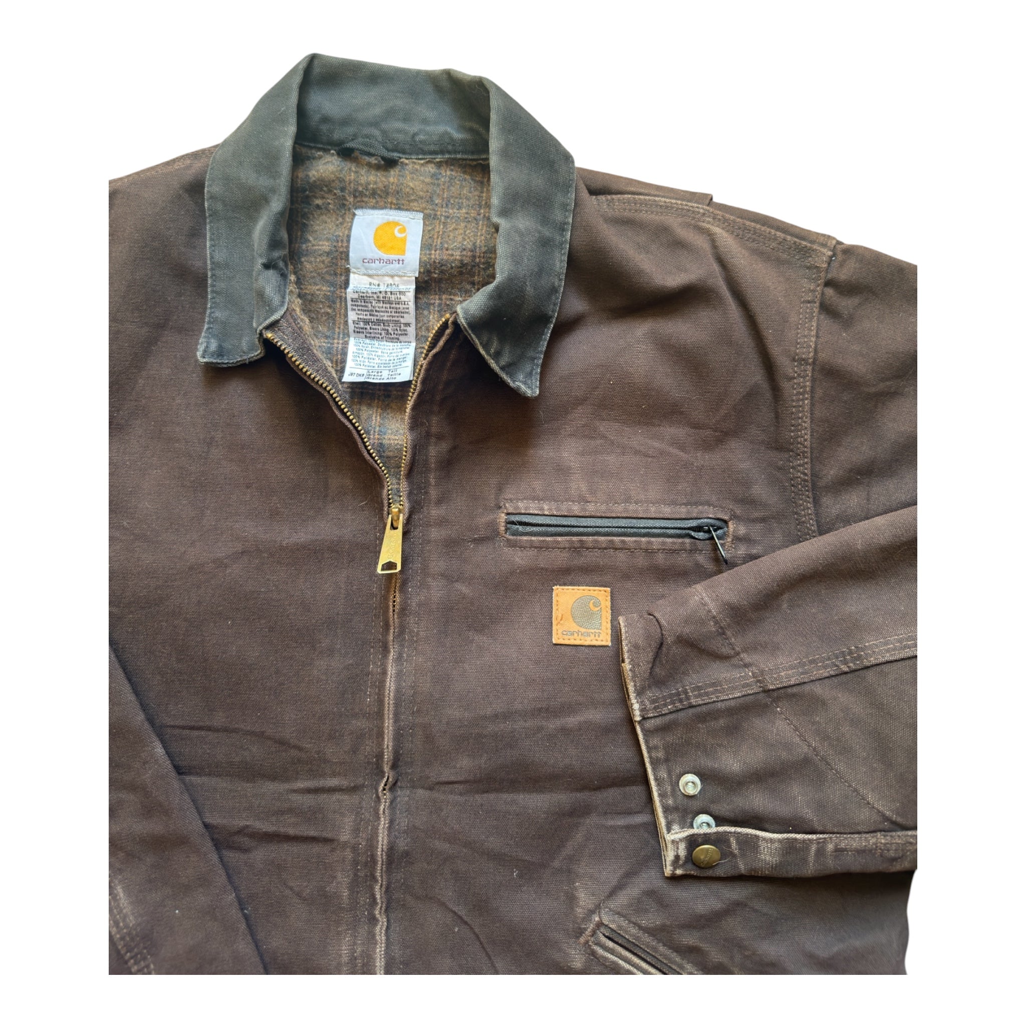 Carhartt Detroit Jacket Dark Brown – Vintage 90s – Size Large Tall