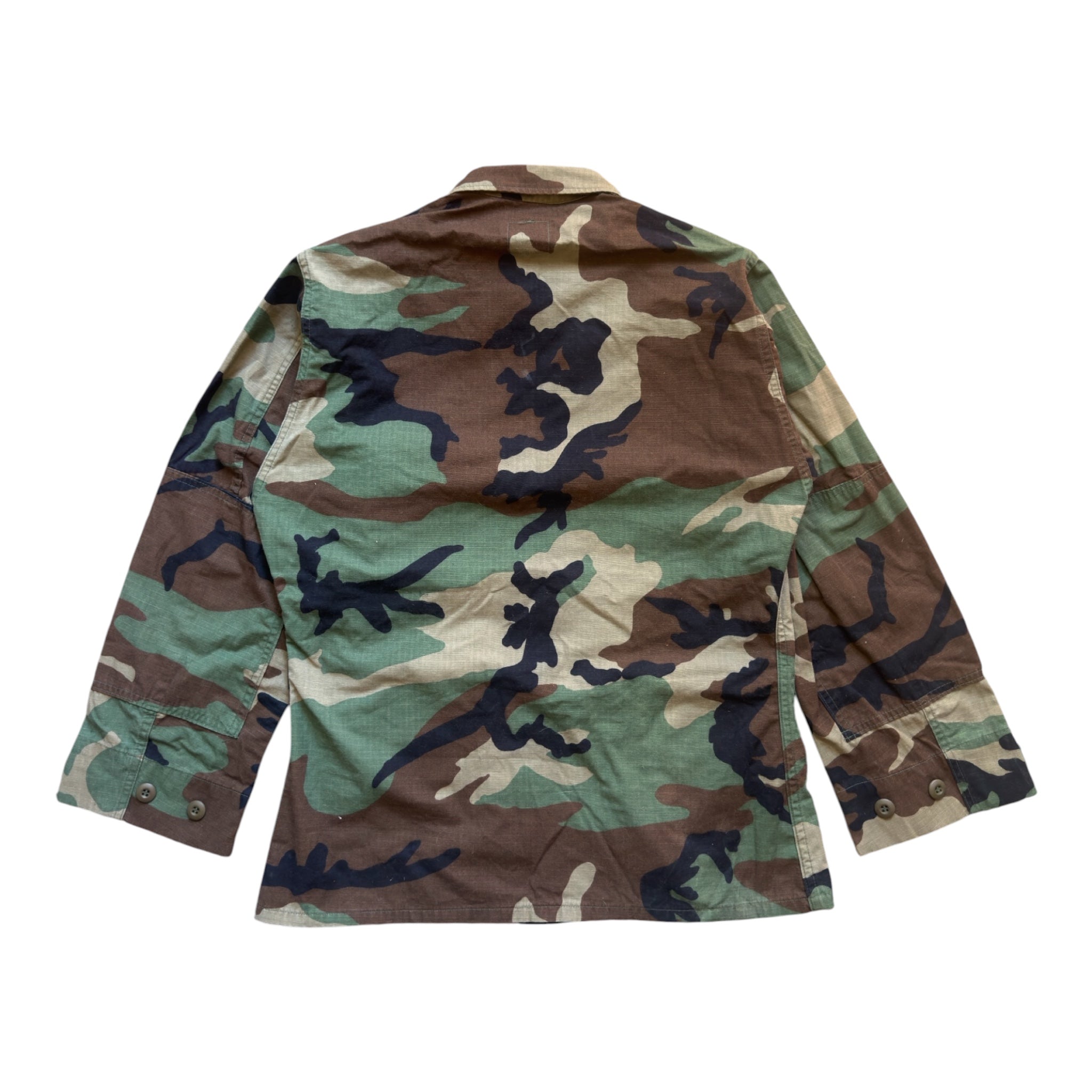 US Military NATO Camo Field Jacket Green – Vintage – Size Small