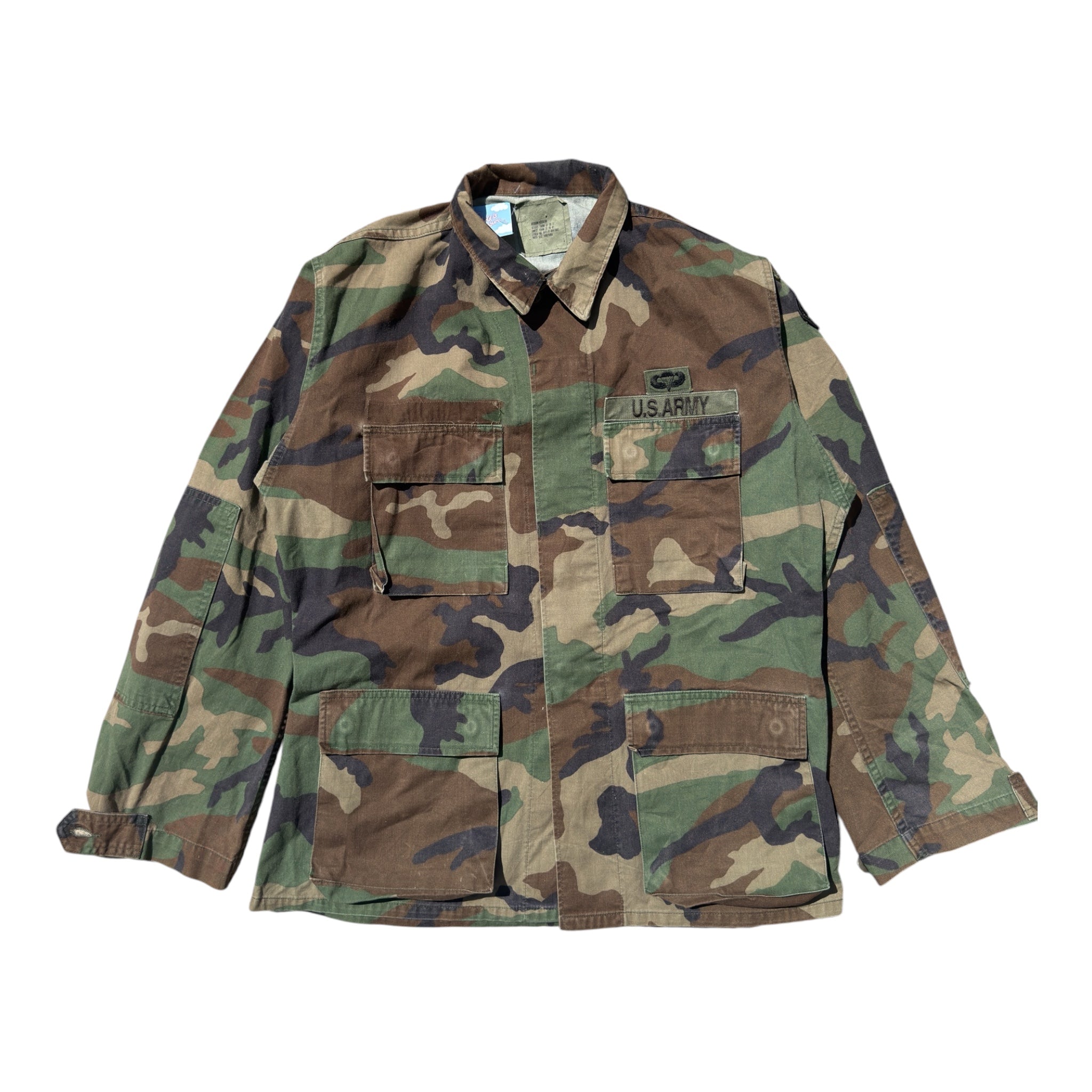 US Military NATO Camo Field Jacket Green – Vintage – Size M/L