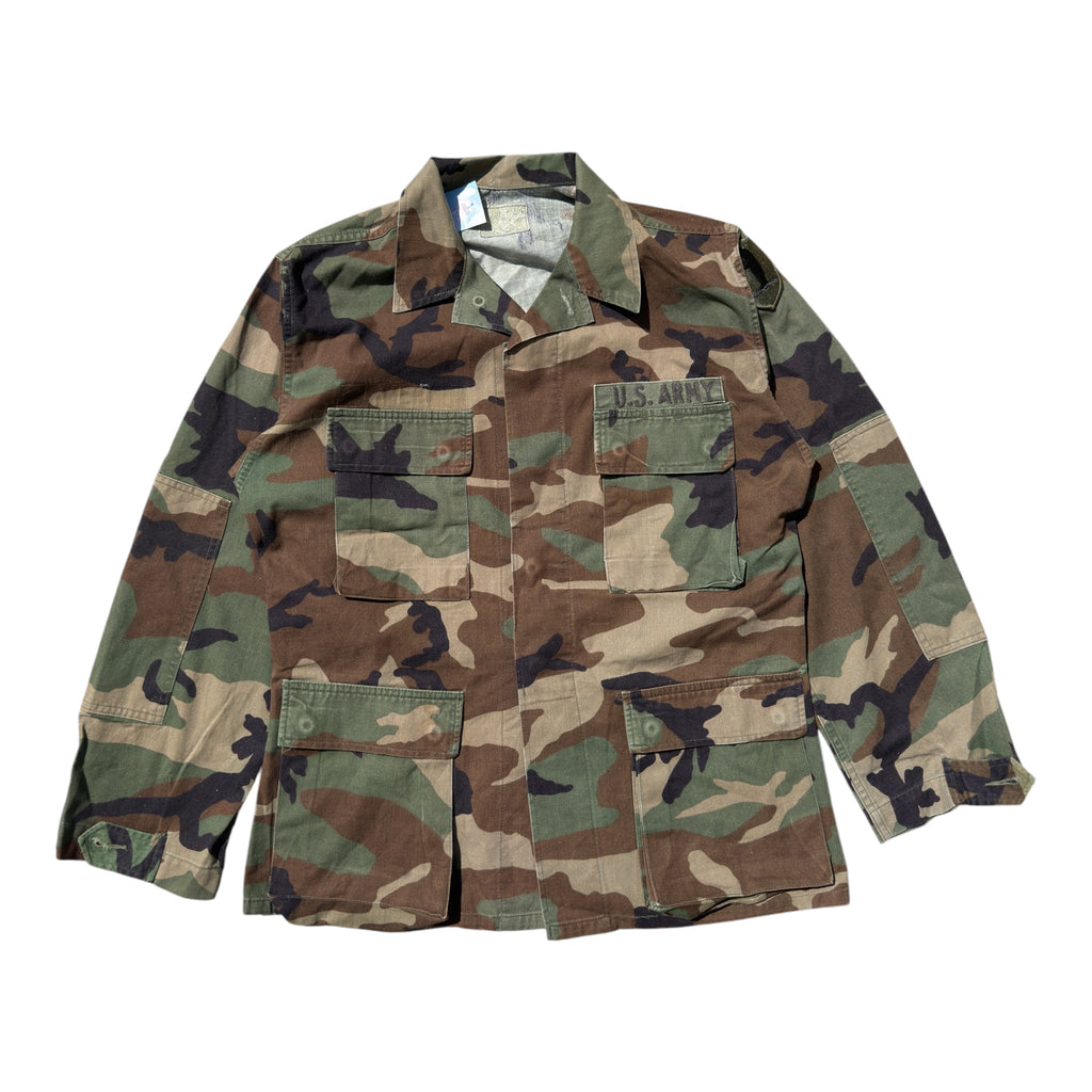 US Military NATO Camo Field Jacket Green – Vintage – Size Medium