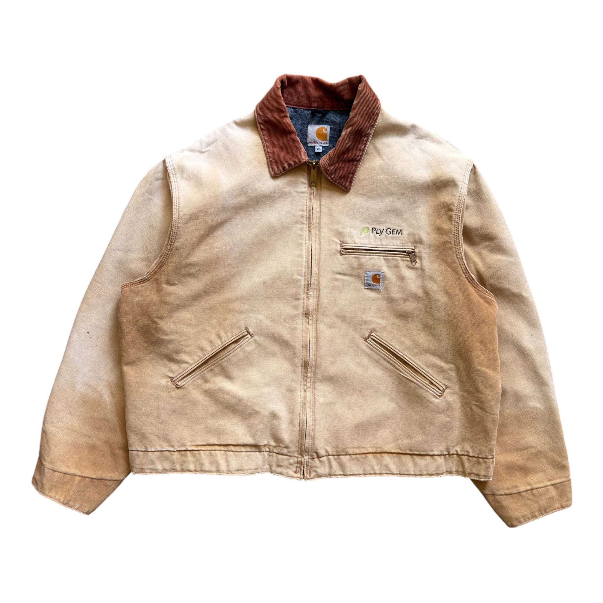Carhartt Detroit Jacket Beige – Vintage 90s – Size 2XL