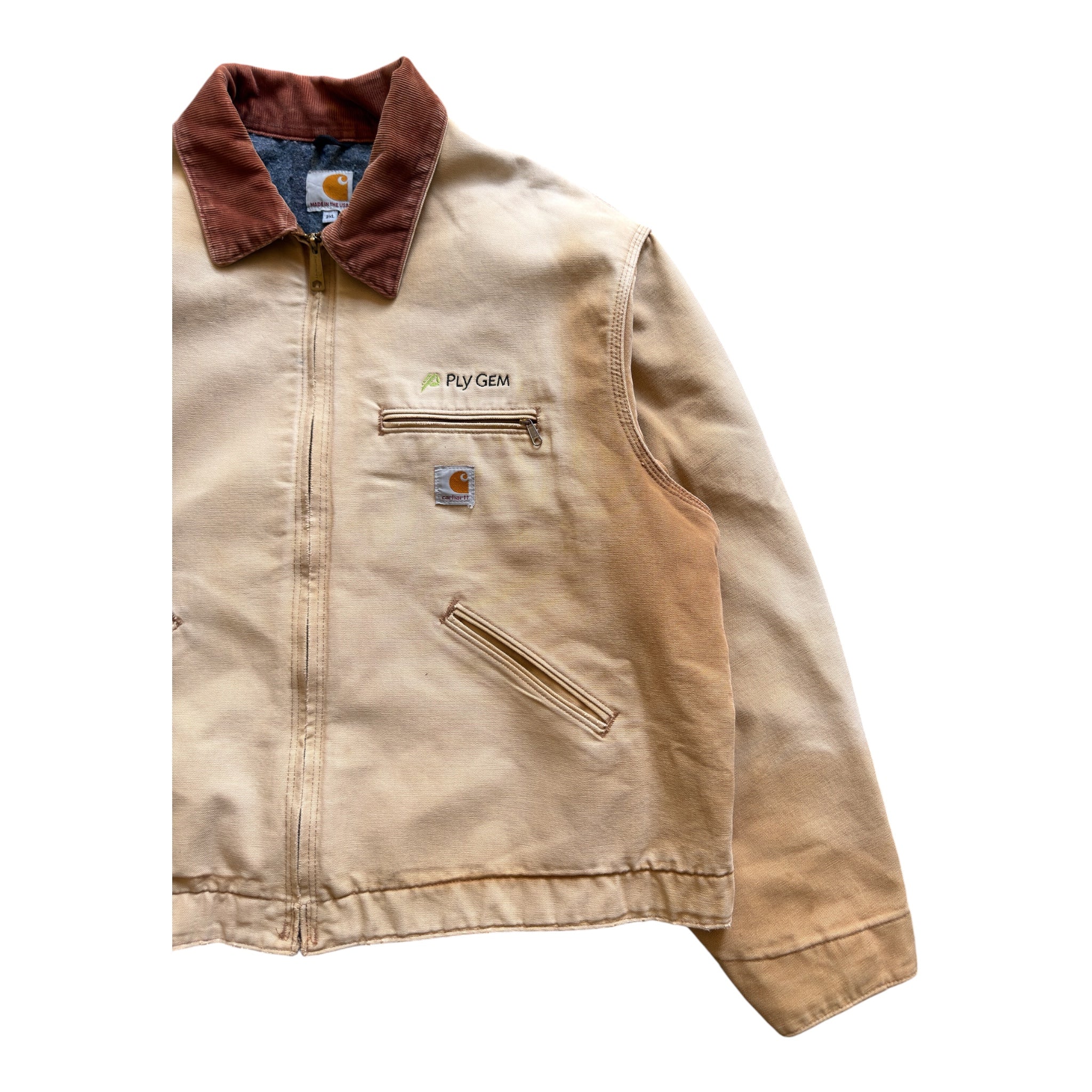 Carhartt Detroit Jacket Beige – Vintage 90s – Size 2XL